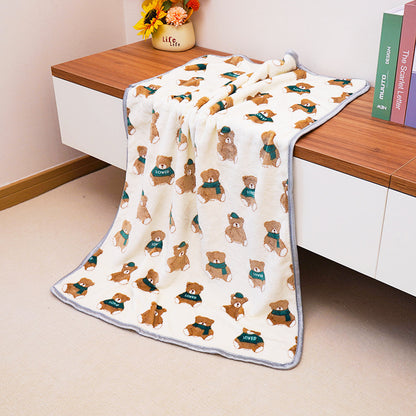 Soft Warm Pet Blanket – Cozy Dog & Cat Sleep Pad and Bed Cover