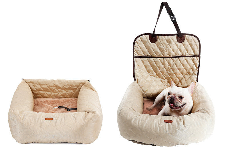 2 In 1 Foldable Dog Car Seat Pad