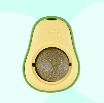 360 Rotating Avocado Catnip Toy