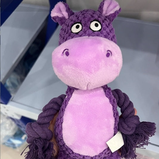 Squeaky Cotton Dog Toy