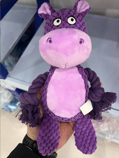Squeaky Plush Cotton Dog Toy Fun Interactive Pet Chew Toy