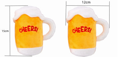 Durable Dog Chew Toy Beer Bottle Shape
