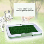 Indoor Dog Grass Potty Trainer - Three-Layer Toilet Solution