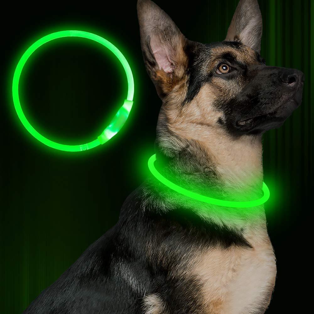 USB wiederaufladbares LED-Hundehalsband