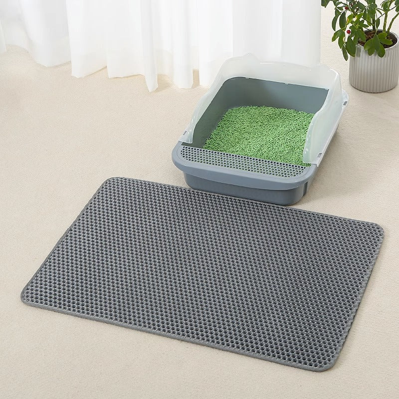 Double-Layer Cat Litter Mat