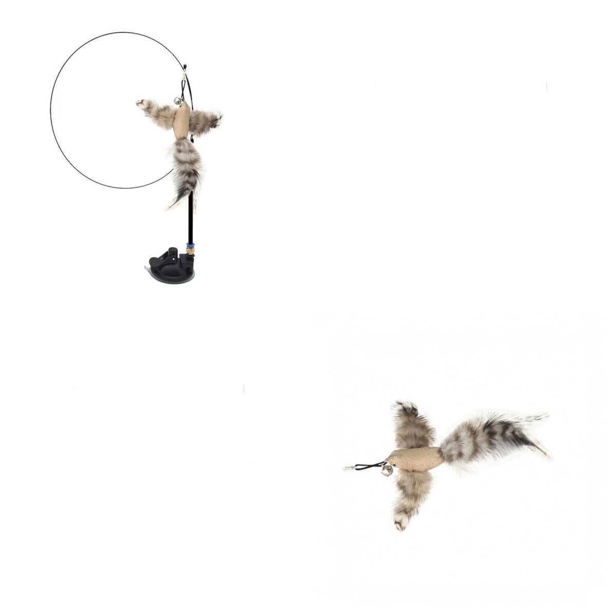 ToyTigris Handsfree Cat Teaser Stick