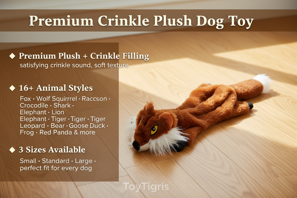 Wild Plush Squeaky Dog Toy Collection