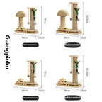 ToyTigris Solid Wood Cat Turntable Scratching Post