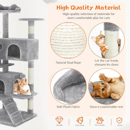 ToyTigris 54 Cat Tree Tower - Multi-level