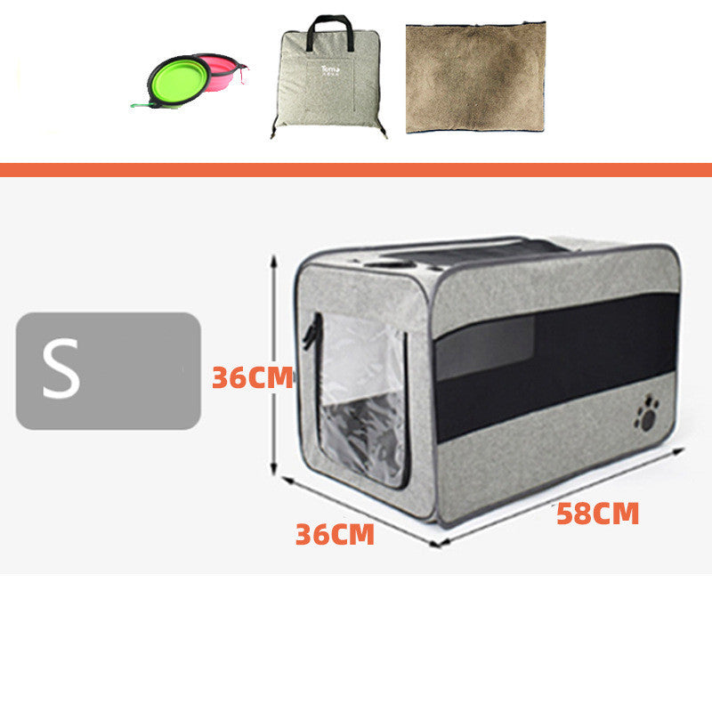 Portable Pet Travel Carrier Bag with Safety Zippers