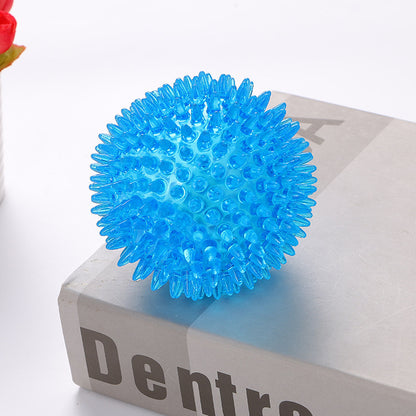 TPR Spiky Dog Toy Ball Durable Chew & Play