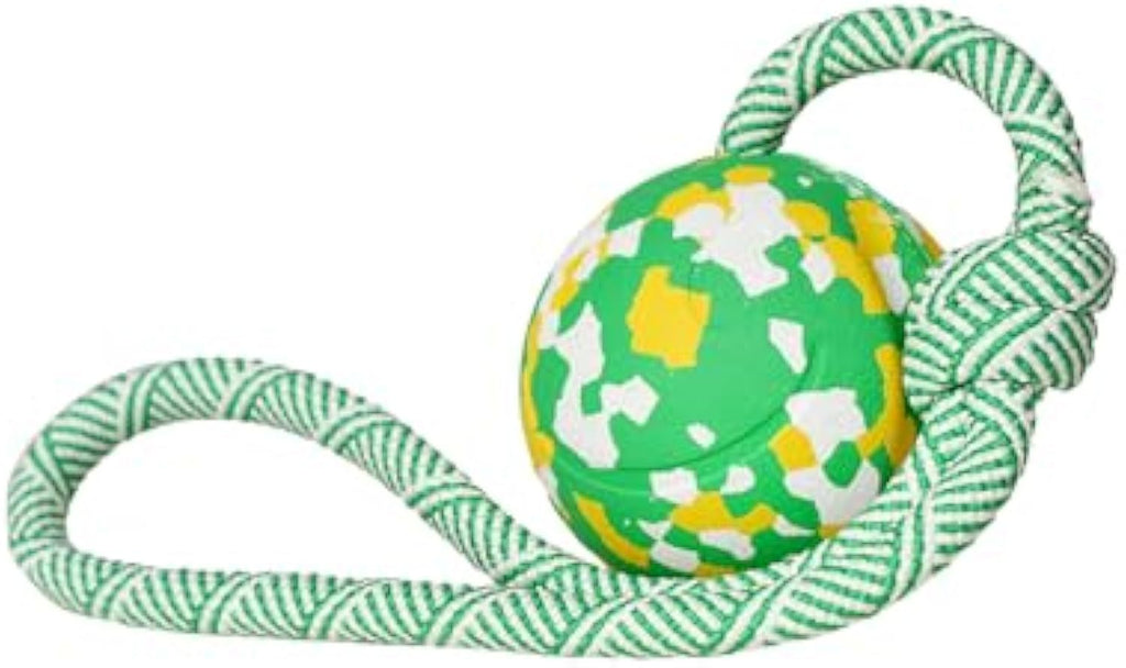 Natural Solid Rope Rubber Ball Dog Toy