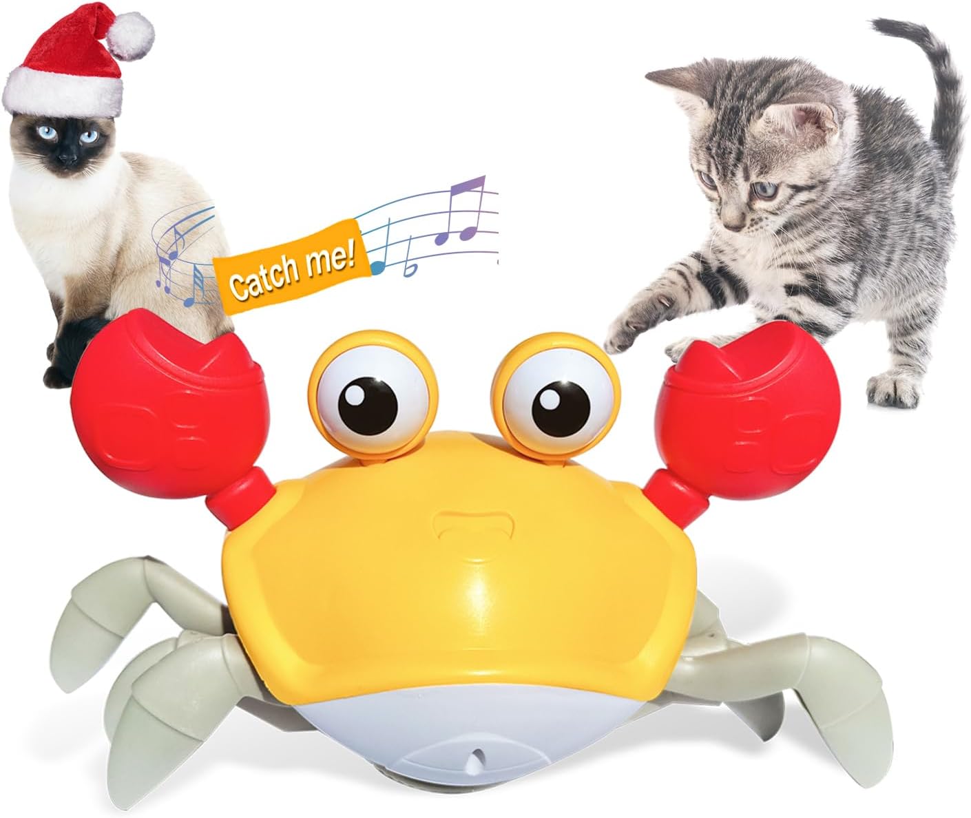 ToyTigris Interactive Crawling Crab Toy for Pets