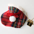 Christmas Dog Clothes - Stylish Red Cloak for Pets