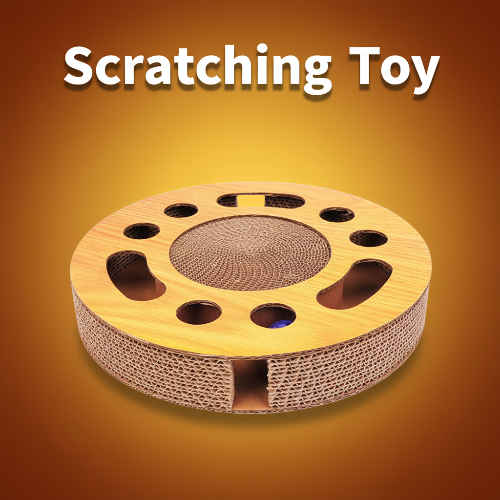 2-in-1 Digging Puzzle Scratcher Cat Toy