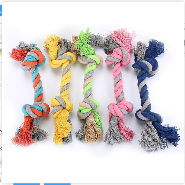 Bite-resistant cotton rope dog toy