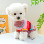 Warm Colorful Stripes Pet Sweater