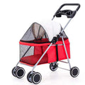 Katze Outdoor Tragbarer faltbarer Haustier-Kinderwagen Auto Hund Katze Pika Klein Leichtgewichtiger Wagen