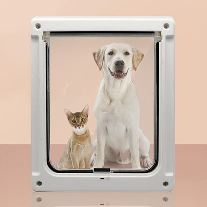 Plastic Pet Door With Durable Swing Flap Gate