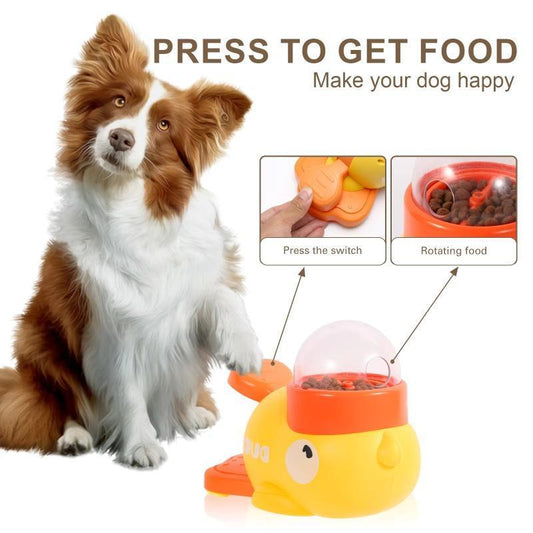 Interactive Duck Feeder Dog Toy Puzzle Treat Dispenser for Training & Slow Feeding