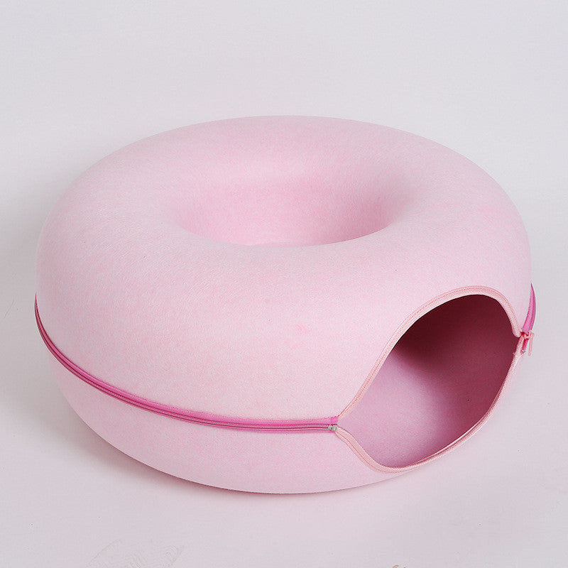 Round Woolen Cat Nest Four Seasons Available