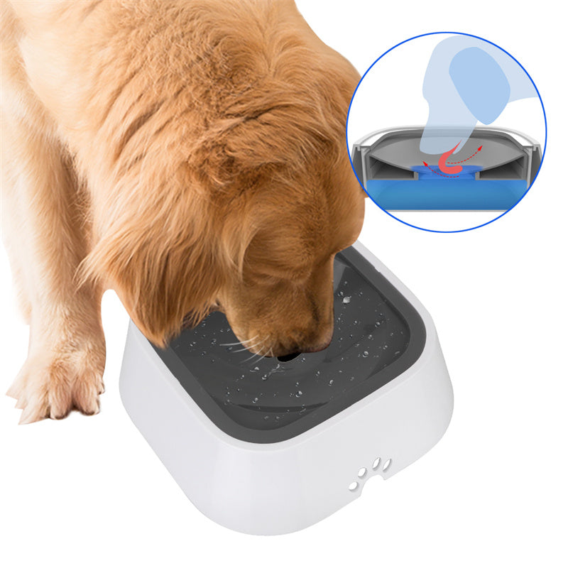 1.5L Pet Water Bowl Anti-Overflow