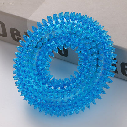 TPR Spiky Dog Toy Ball Durable Chew & Play