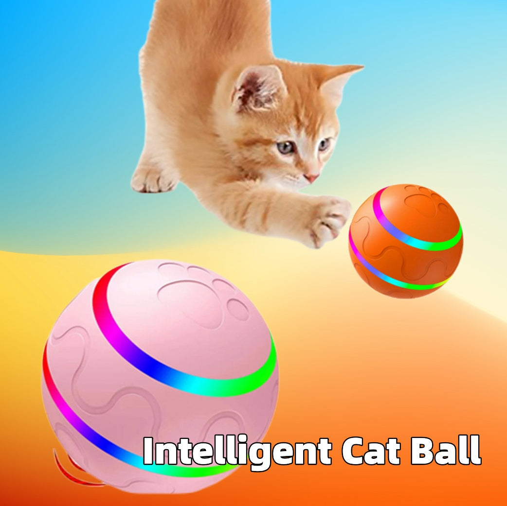 USB Cat Toy: Interactive Self Rotating Ball for Pet Fun