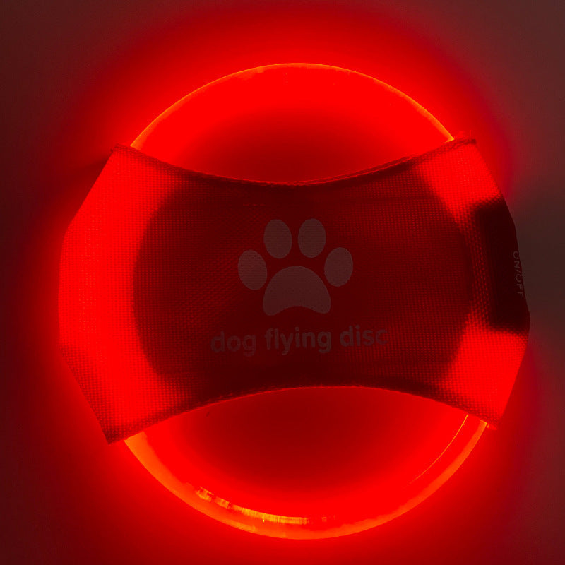 LED Dog Flying Disc Toy: Rechargeable Eco-Friendly