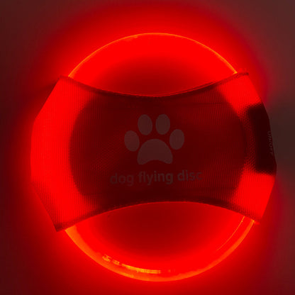 LED Dog Flying Disc Toy: Rechargeable Eco-Friendly