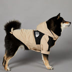 Khaki Dog Pet Shell Jacket – Polyester Dog Coat