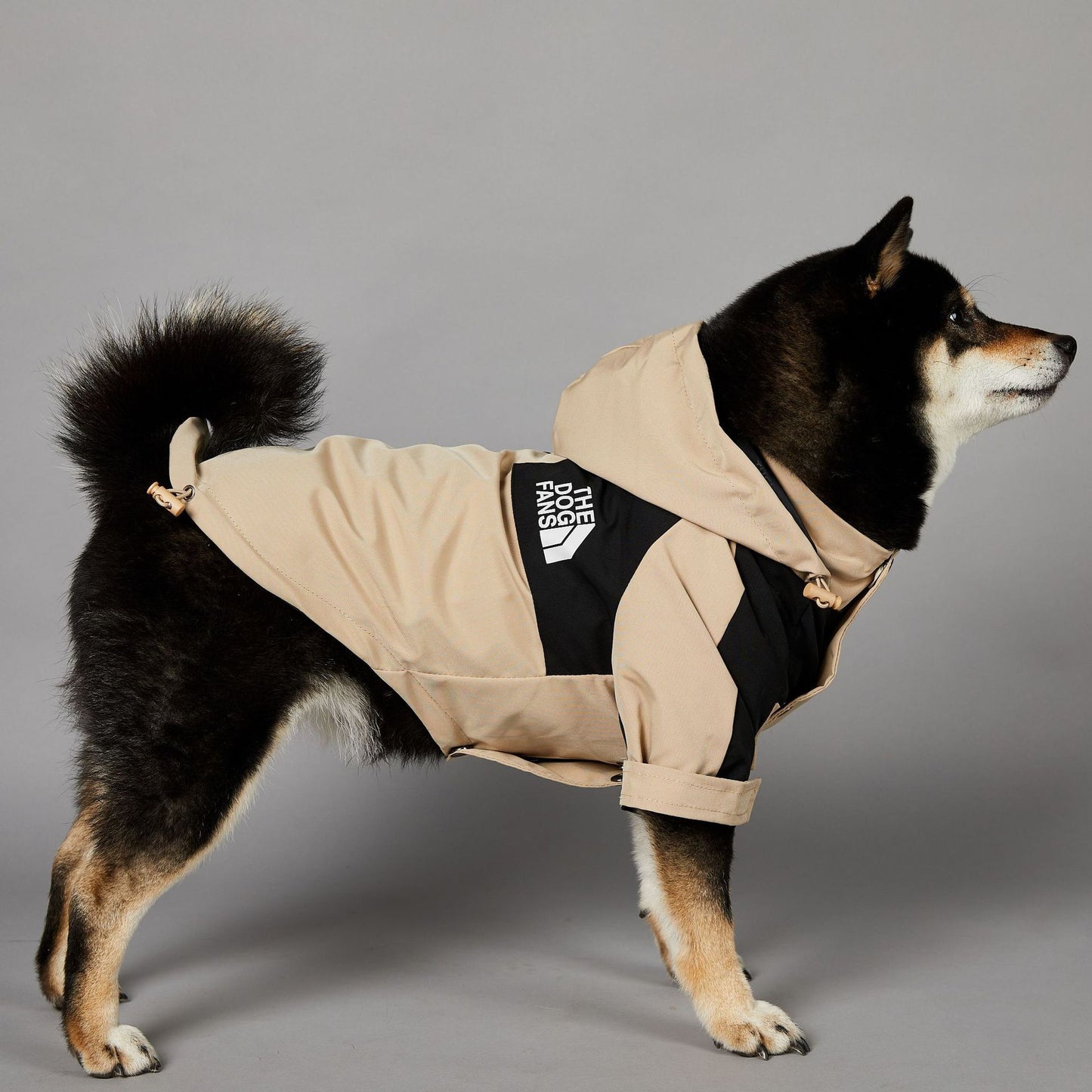 Khaki Dog Pet Shell Jacket – Polyester Dog Coat