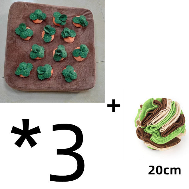 Plush Carrot Vegetable Dog Toy