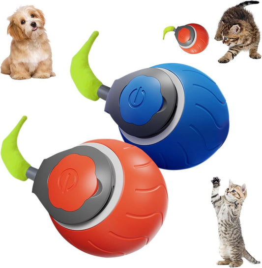 Speedy Cat Toy Ball with Tail Interactive USB Rechargeable