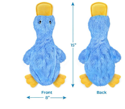 ToyTigris Squeaky Plush Duck Toy for Dogs