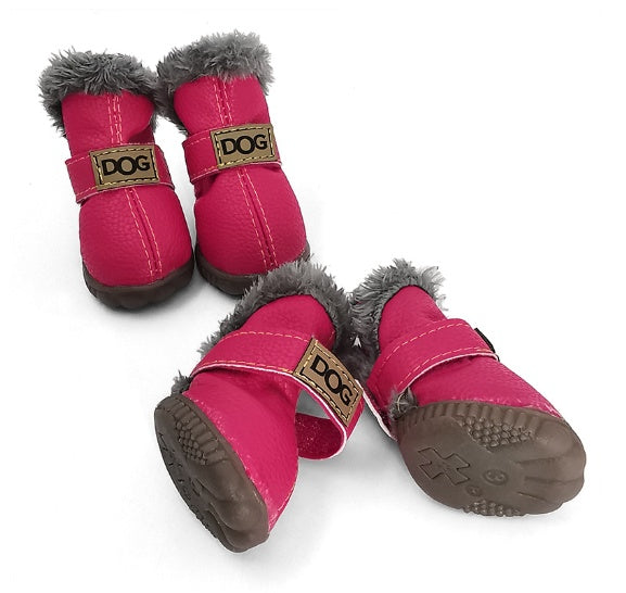 Hunde warme Schneestiefel