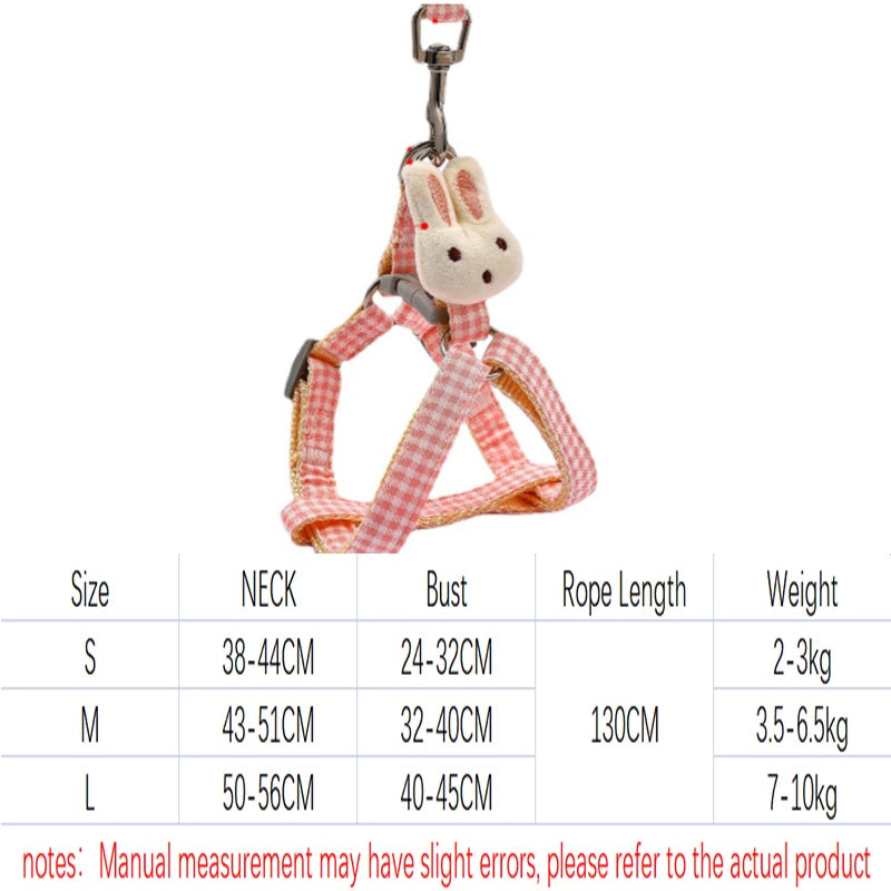 Small Cute Dog Harness & Leash