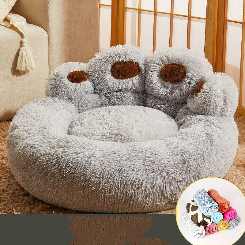Plush Paw Pet Bed