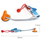 Squeaky Shark Dog Tug Toy with Suction Cup – Durable Interactive Rope