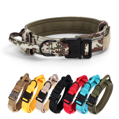 Tactical Dog Collar – Adjustable Military Nylon with Metal Buckle