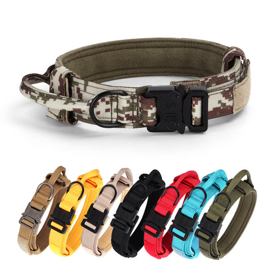 Tactical Dog Collar – Adjustable Military Nylon with Metal Buckle