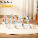 ToyTigris Folded Spring Type Cat Tunnel