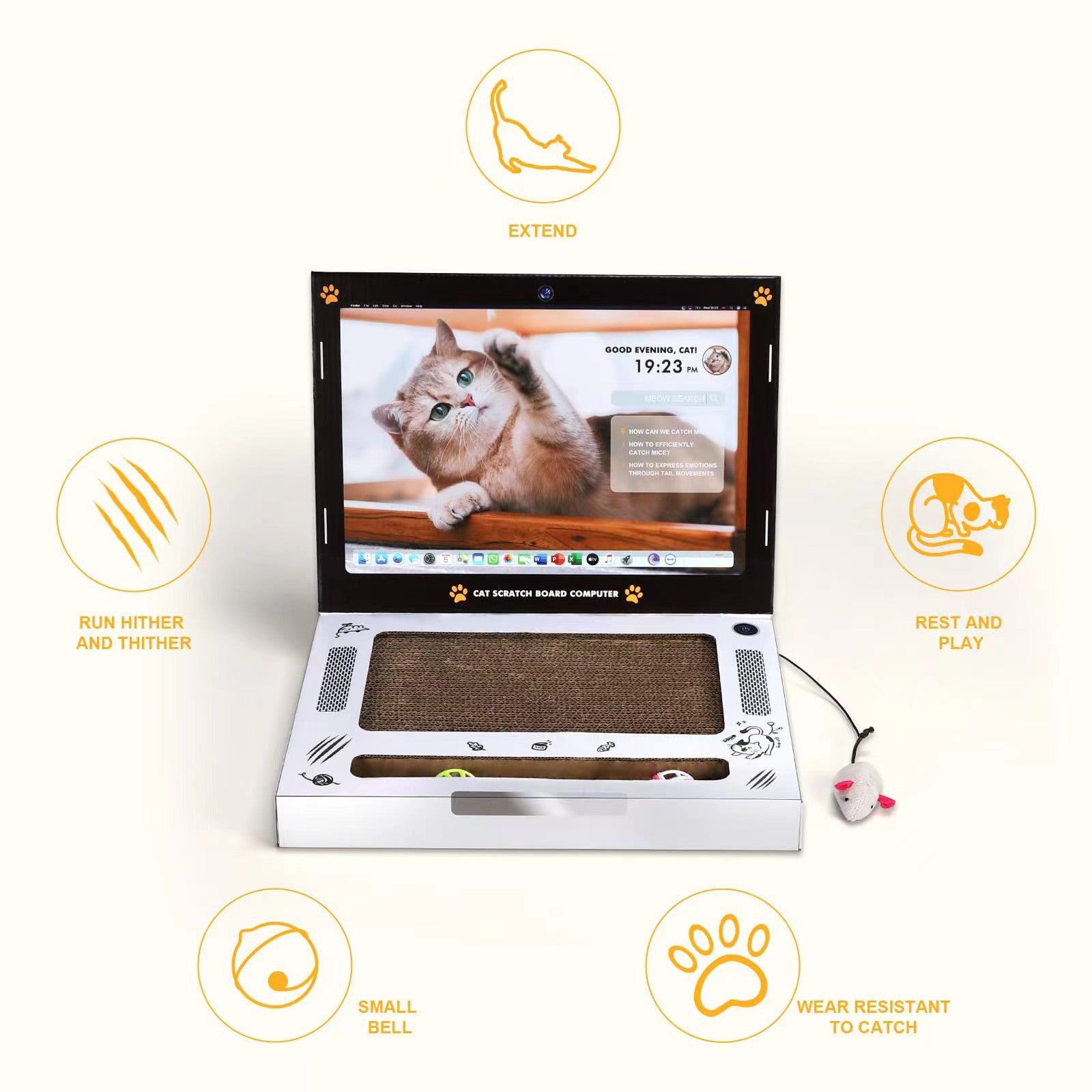 ToyTigris Cat Scratch Board Computer