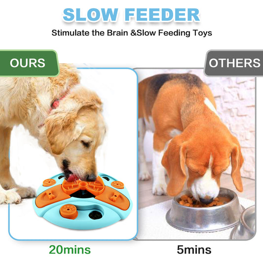 Dog Puzzle Slow Feeder Toy to Increase Puppy IQ