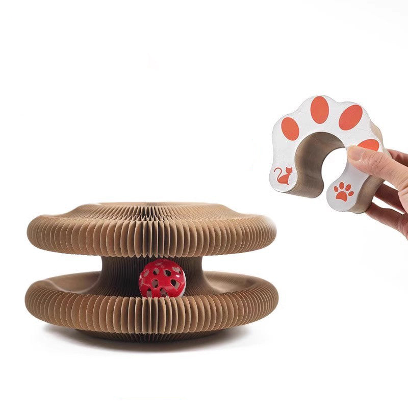 ToyTigris Curly Cat Scratcher and Bell Toy