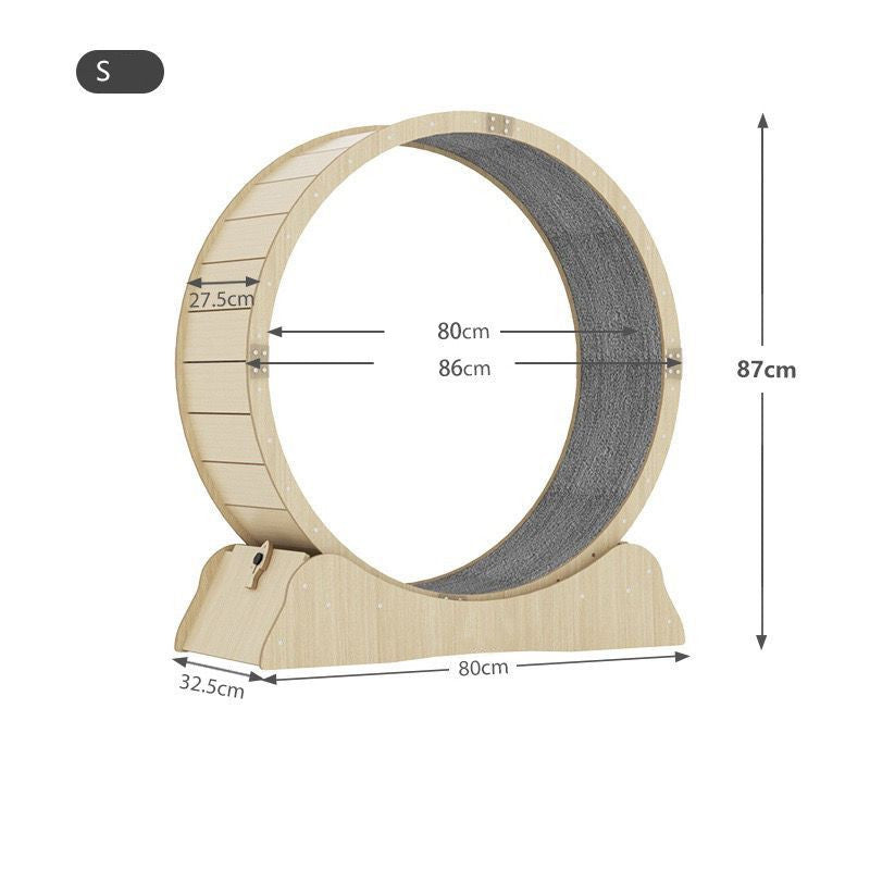 ToyTigris Cat Treadmill Fitness Wheel Toy