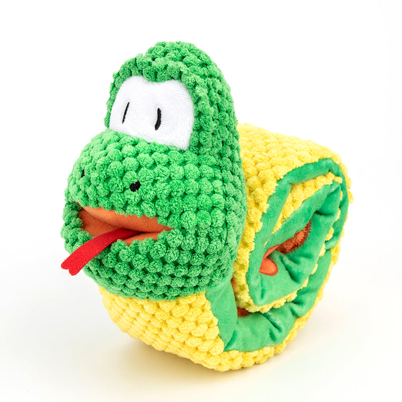 IQ Training Squeaky Snake Dog Toy