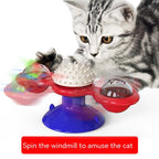Turning Windmill Cat Teaser Toy Rotating Interactive Play