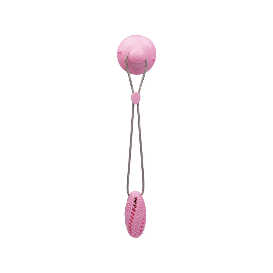 Suction Cup Pull Rope Leaking Pet Toy Ball Tpr Molar Teeth Cleaning Vent Ball Dog Toy Ball