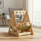 ToyTigris Wooden Elevated Cat Bed